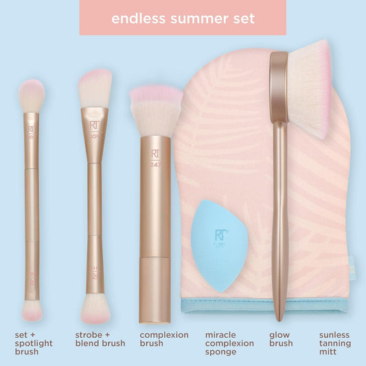 Real Techniques Endless Summer Radiance Makeup Brushes & Sunless Tanning Kit Pakistan