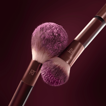 Real Techniques Cherry On Top Blush Brush – Dual - Ended (RT 104 + RT 105) - Lotshop.pk