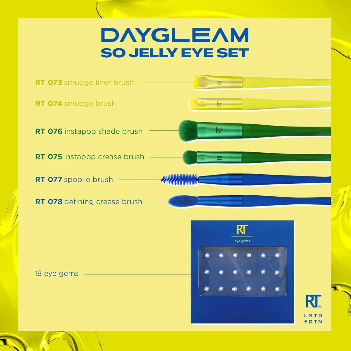 Real Techniques Daygleam So Jelly Eye Makeup Brushes Set – Best Price Online in Pakistan