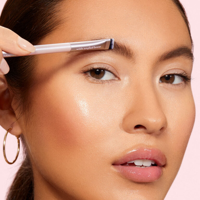 Real Techniques Dual-Ended Brow Brush 600 & 601 with angled eyebrow brush and spoolie