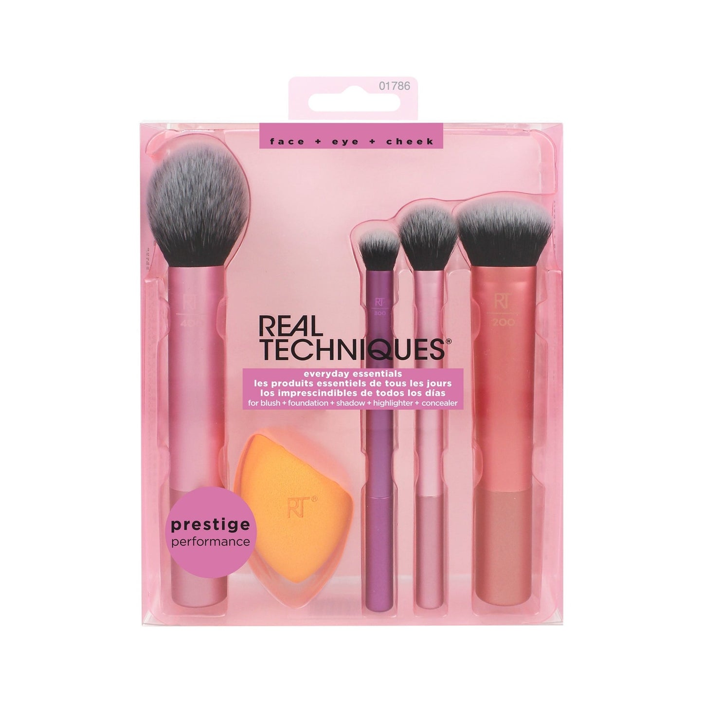 Real Techniques Everyday Essentials Makeup Brush Set – Flawless Face, Eye & Cheek in One Kit! 💄✨ - Lotshop.pk