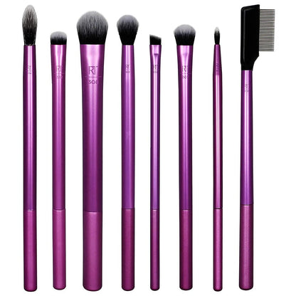 Real Techniques Everyday Eye Essentials Brush Set – 8 Pcs Eye Makeup Brushes - Lotshop.pk