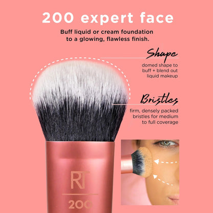 Real Techniques Expert Face Brush – RT 200 Foundation Brush - Lotshop.pk