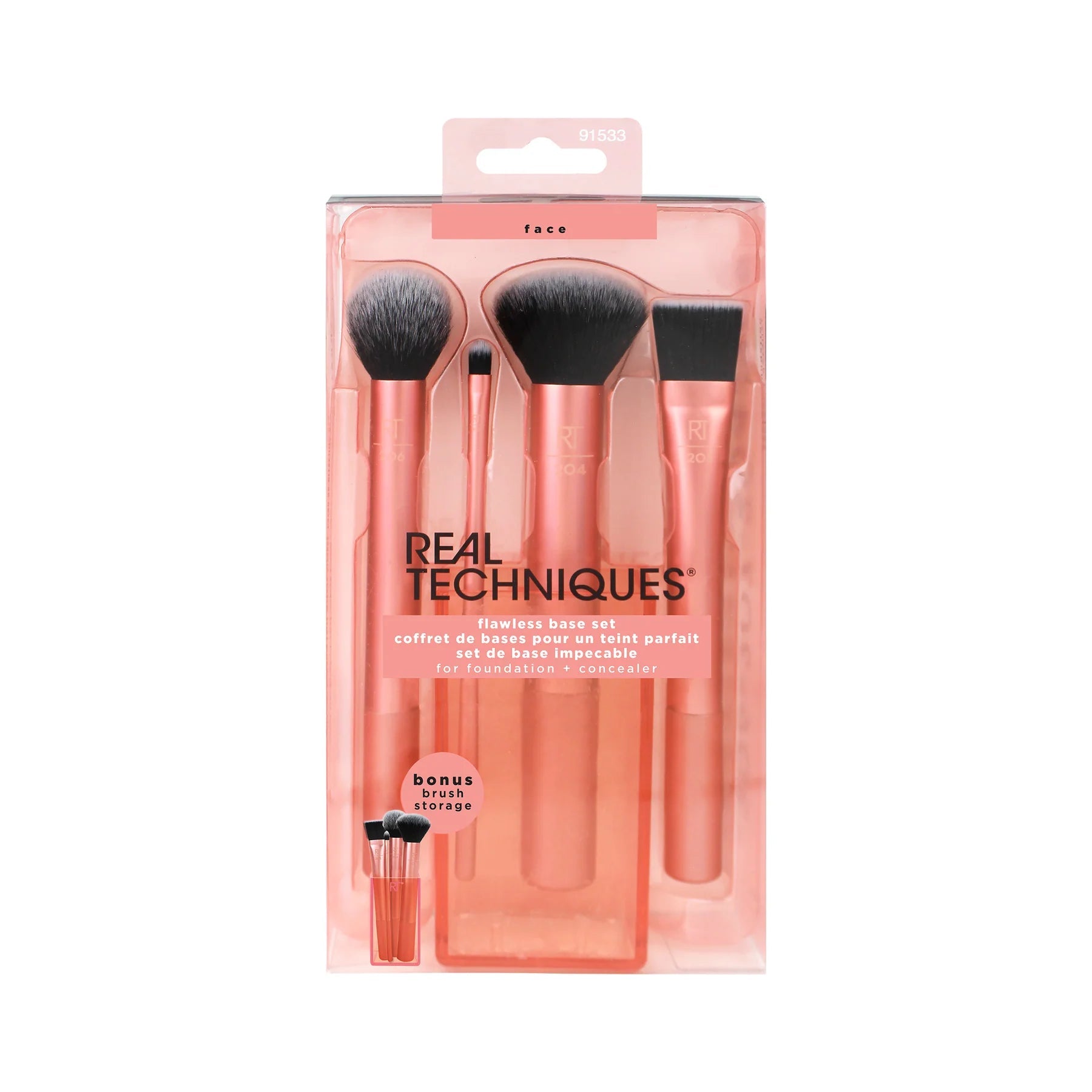 Real Techniques Flawless Base Set – Foundation & Concealer Brush Kit - Lotshop.pk