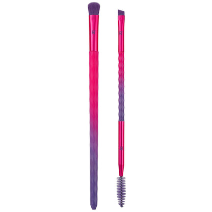 Real Techniques Galactic Glo Shadow & Brow Makeup Brush Duo | Perfect Precision for Eyes & Brows - Lotshop.pk