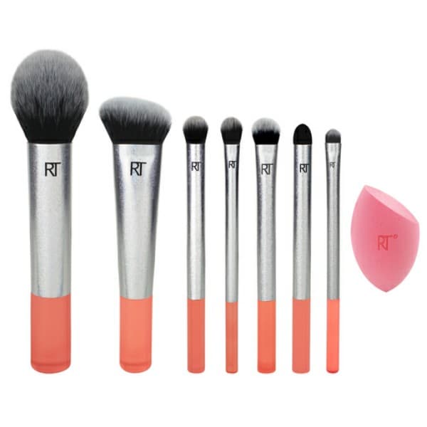 Real Techniques Glam It Up Limited Edition Makeup Brush Set – 7 Brushes + Miracle Complexion Sponge