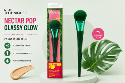 Real Techniques Glassy Glow Foundation Brush RT-087 & RT-069 | Makeup Brush Pakistan