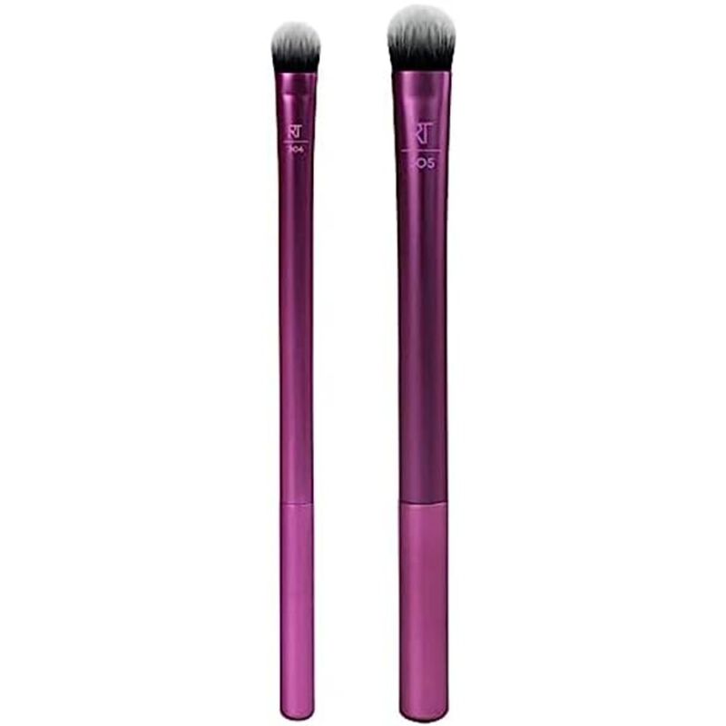 Real Techniques InstaPop Eye Makeup Brushes Duo – RT 305 Shade & RT 306 Crease Eyeshadow Makeup Brush Set