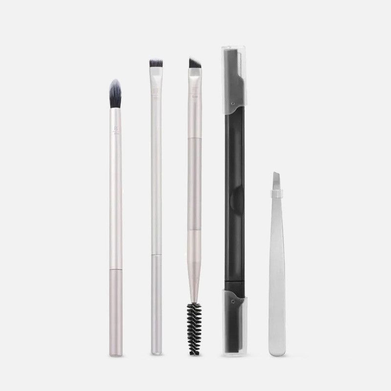 Real Techniques Makeup Brush, Blend & Brow Set – 5-Piece Eyebrow & Eye Makeup Kit Pakistan