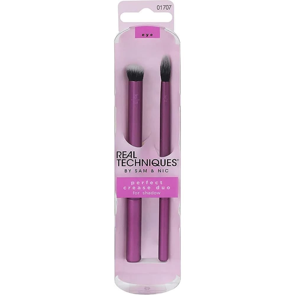 Real Techniques Perfect Crease Duo RT 302 & RT 304 Eyeshadow Makeup Brush Set price online in Pakistan