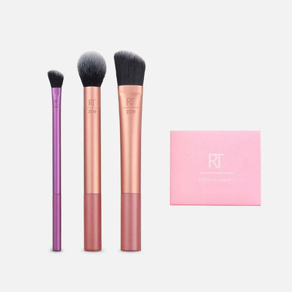 Real Techniques Perfect Finish Kit – 3-Piece Face & Eye Makeup Brush Set Pakistan