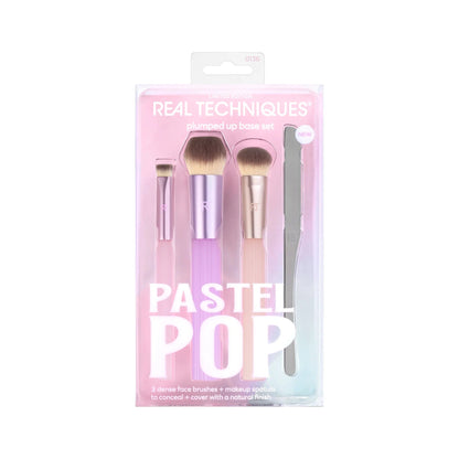 Real Techniques Plumped Up Base Set – Pastel Pop Limited Edition Brush Kit - Lotshop.pk