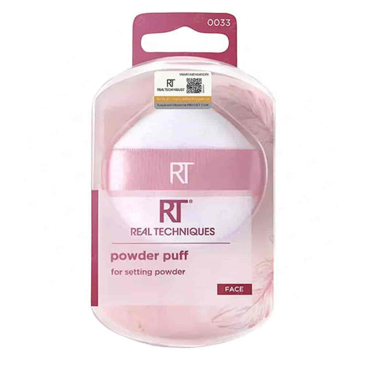 Real Techniques Powder Puff soft pink triangle setting powder puff for flawless makeup price online in Pakistan	