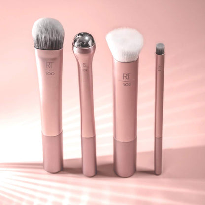Real Techniques Prep + Prime Makeup Brushes Set – Skincare Prep Brush Kit - Lotshop.pk