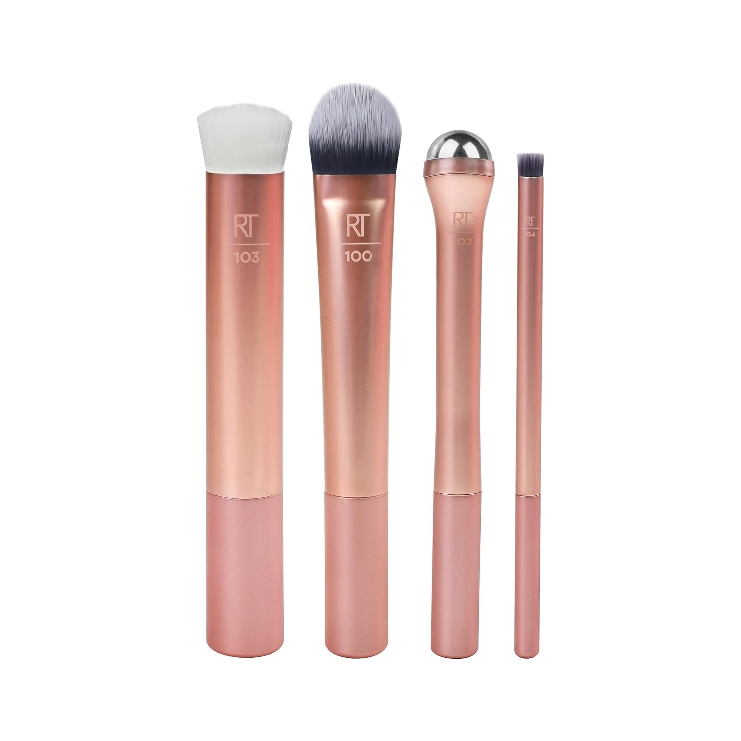 Real Techniques Prep + Prime Makeup Brushes Set – Skincare Prep Brush Kit - Lotshop.pk