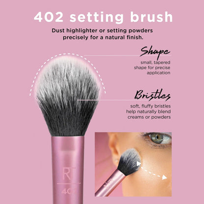 Real Techniques RT 402 Setting Brush – Precision Powder & Highlight Brush - Lotshop.pk