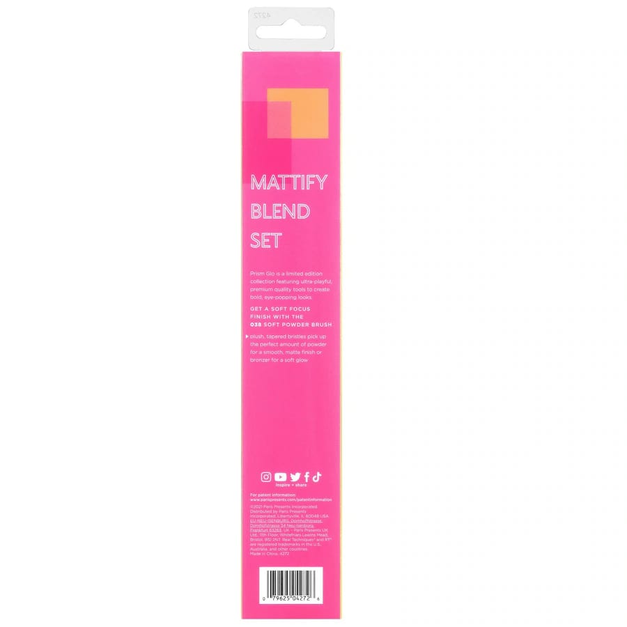 Real Techniques RT 038 Soft Powder Brush limited edition Prism Glo face and bronzer makeup brush	