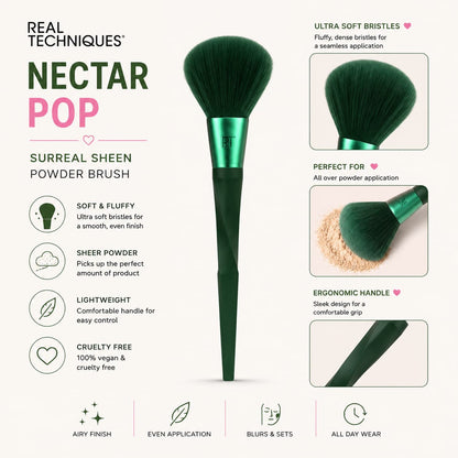Real Techniques Nectar Pop Surreal Sheen Powder Brush RT 079 | Makeup Brush Pakistan💚✨