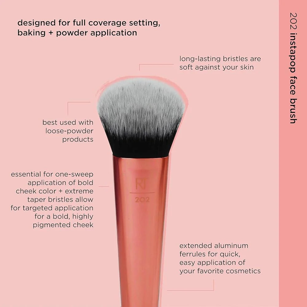 Real Techniques RT 202 InstaPop Face Makeup Brush Buy Online Pakistan