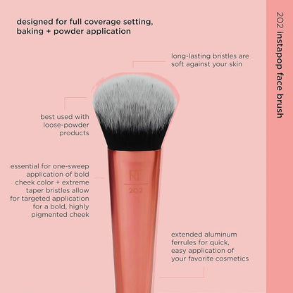 Real Techniques RT 202 InstaPop Face Makeup Brush Buy Online Pakistan