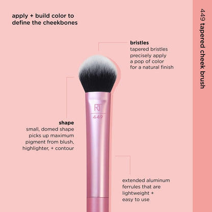 Real Techniques RT 449 Tapered Cheek Makeup Brush Buy Online Pakistan