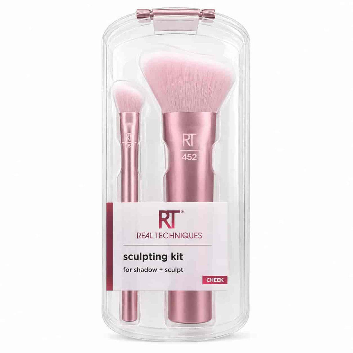 Real Techniques Sculpting Kit RT 451 & 452 2-piece contour blending and sculpt makeup brush set with case price online in Pakistan
