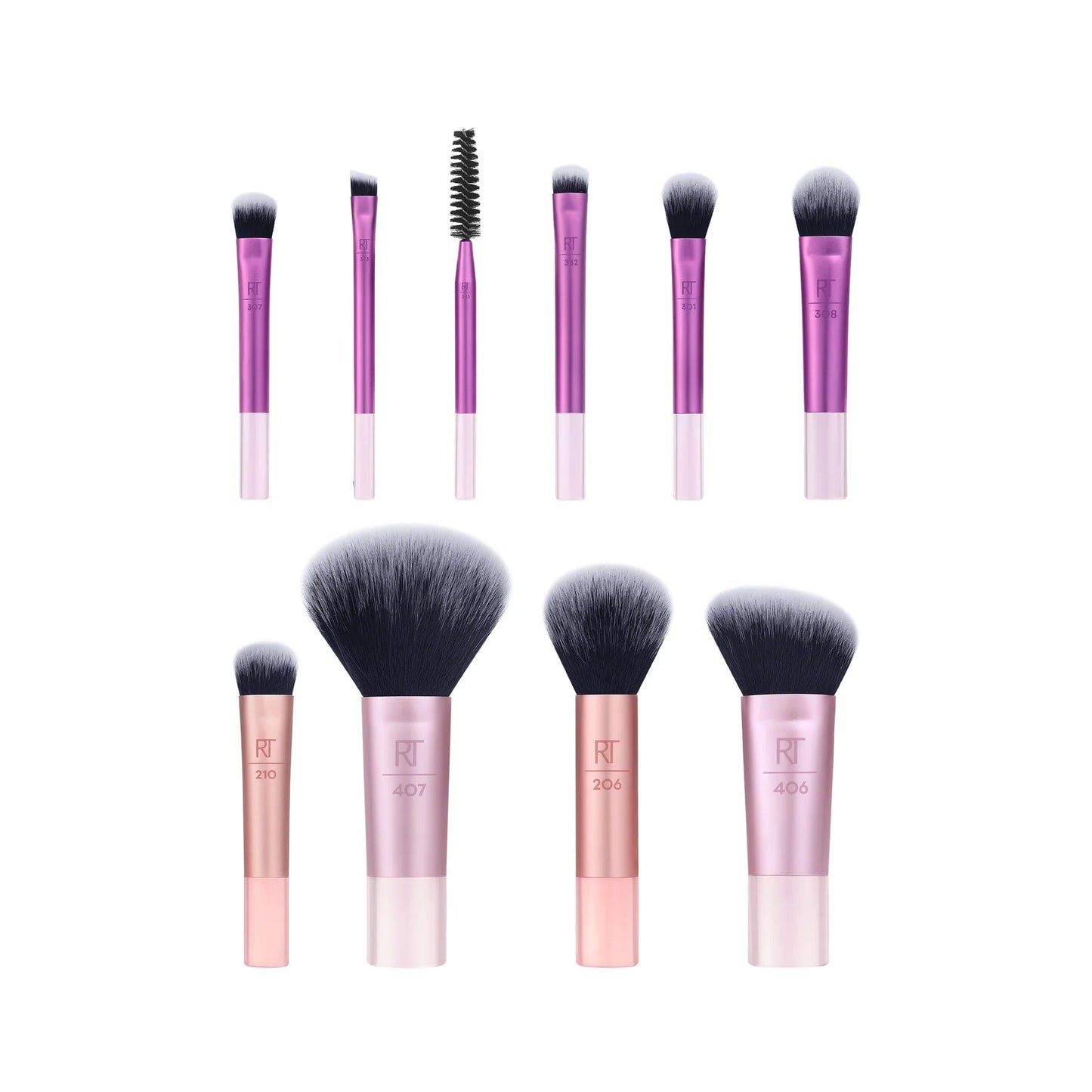 Real Techniques Travel Fantasy Mini Brush Kit – 10 - Piece Travel Makeup Brush Set - Lotshop.pk
