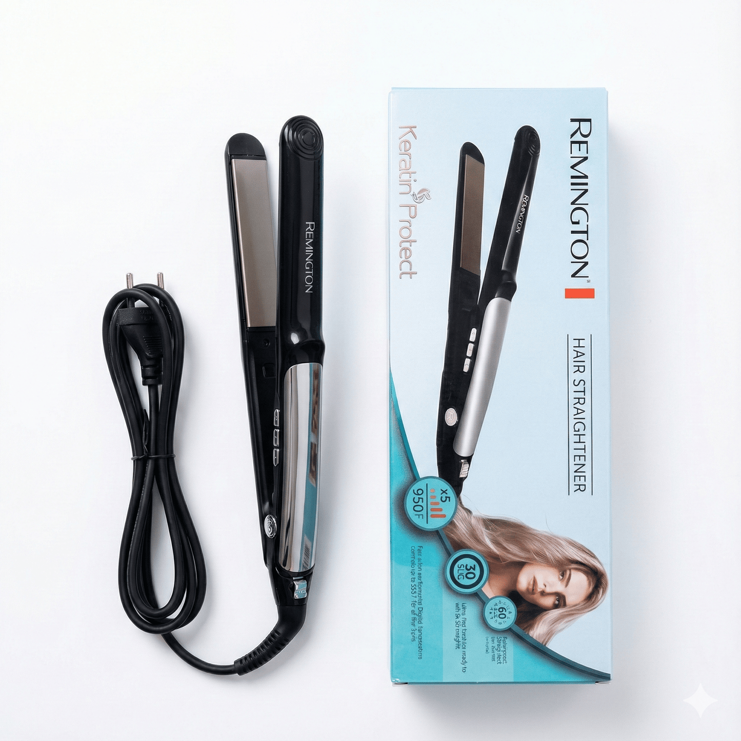 Remington Keratin Protect Hair Straightener RM - 5003 – Salon Smooth, Less Damage - Lotshop.pk
