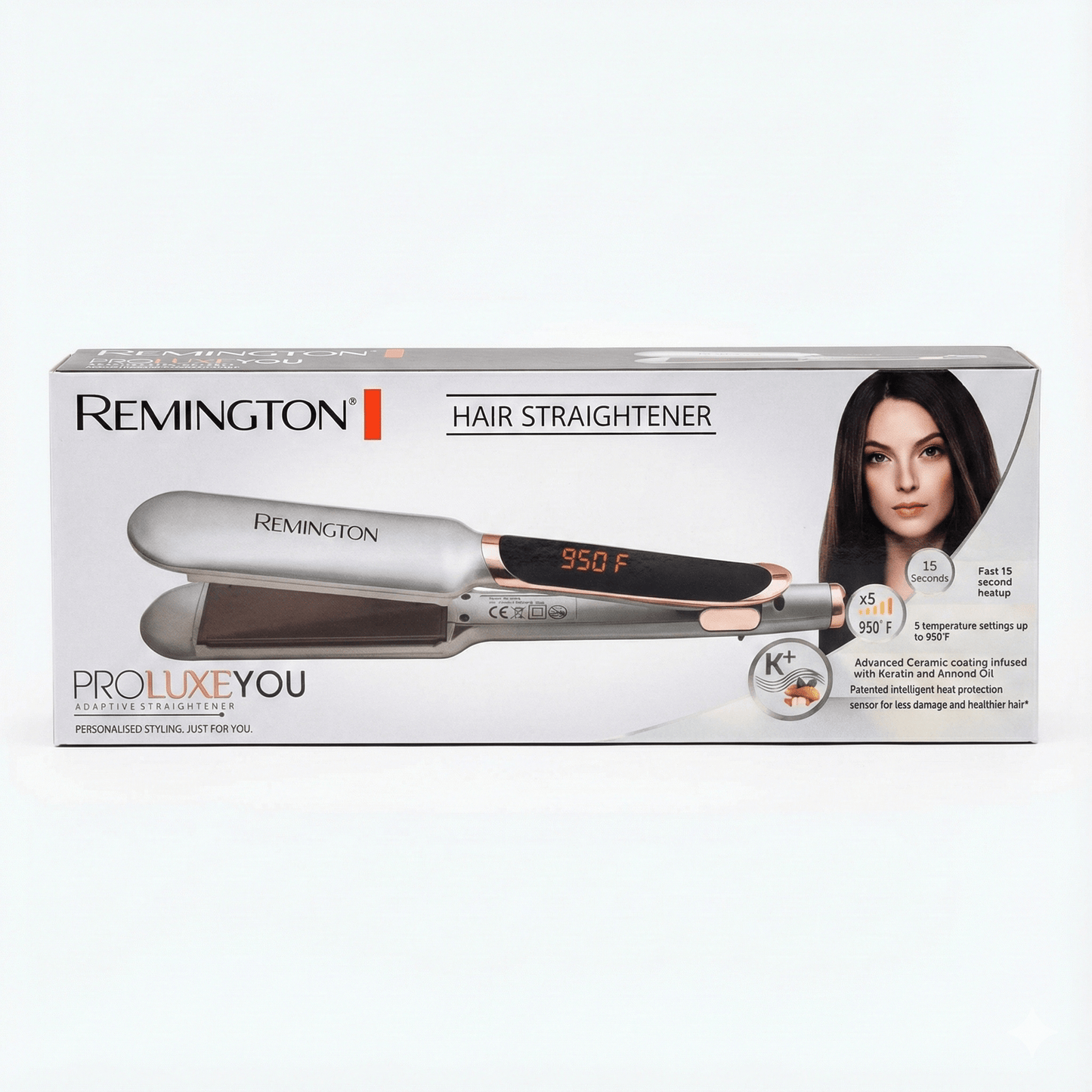 Remington Proluxe YOU Adaptive Hair Straightener (RM - 7009) – Smart Heat, Healthier Shine - Lotshop.pk