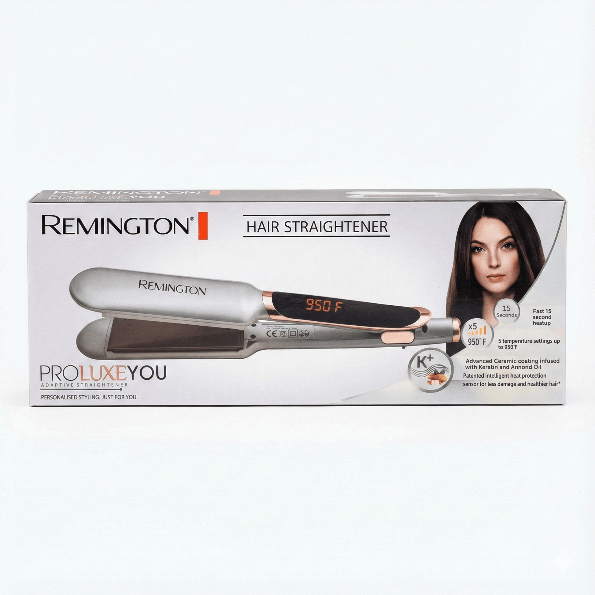 Remington Proluxe YOU Adaptive Hair Straightener (RM - 7009) – Smart Heat, Healthier Shine - Lotshop.pk