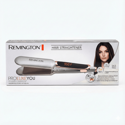 Remington Proluxe YOU Adaptive Hair Straightener (RM - 7009) – Smart Heat, Healthier Shine - Lotshop.pk