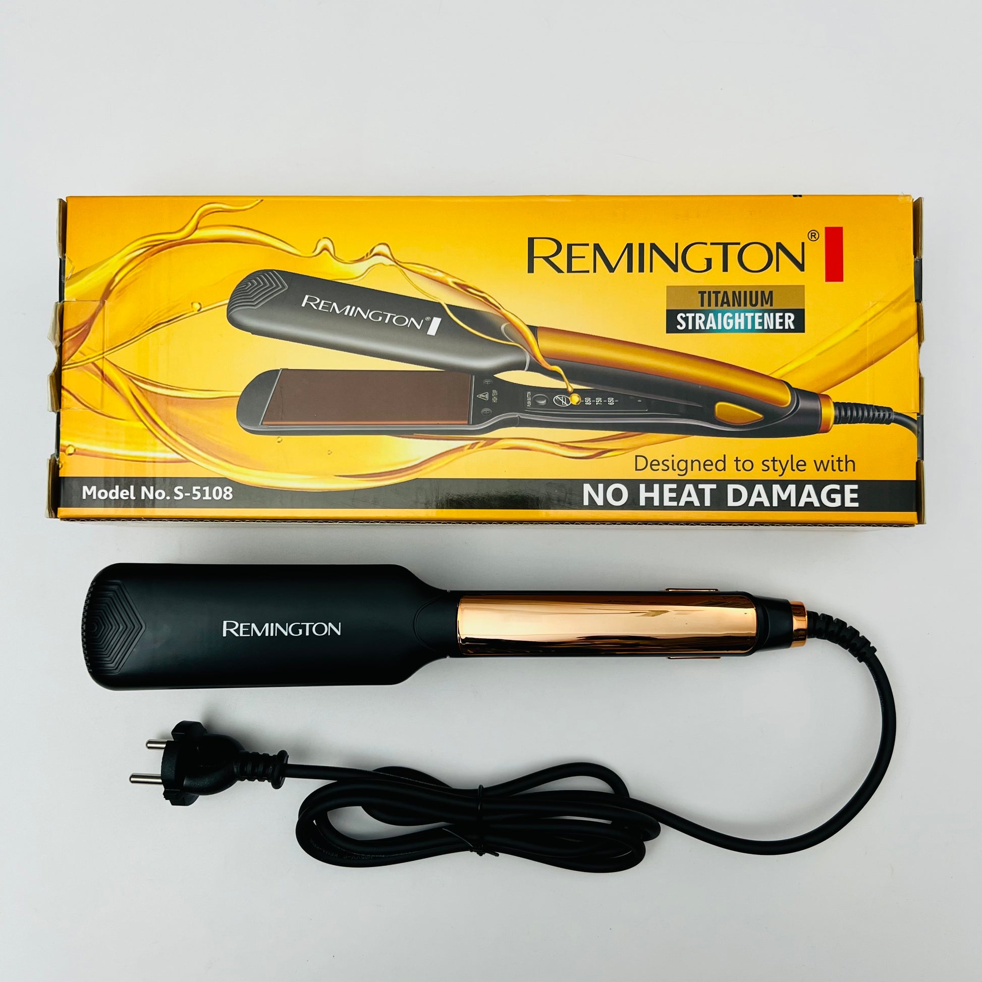 Remington Titanium Hair Straightener S-5108 – No Heat Damage Styling in Pakistan