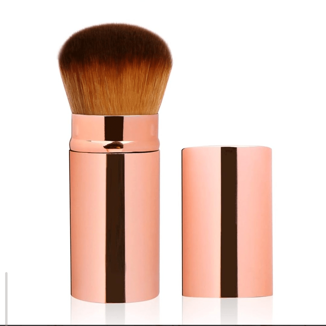 Retractable Kabuki Brush - Ultimate On - the - Go Makeup Tool - Lotshop.pk