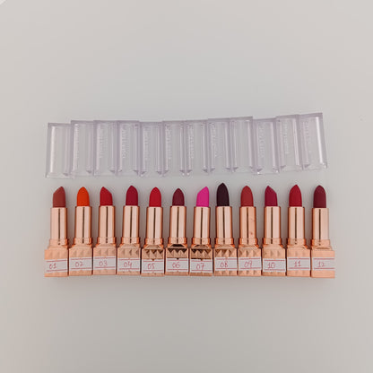 Luxury Lipstick Gold – Long-Lasting, Bold & Beautiful 12-Shades | Lotshop.pk