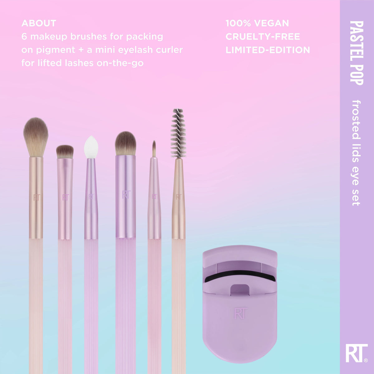 Real Techniques Pastel Pop Frosted lids eye set