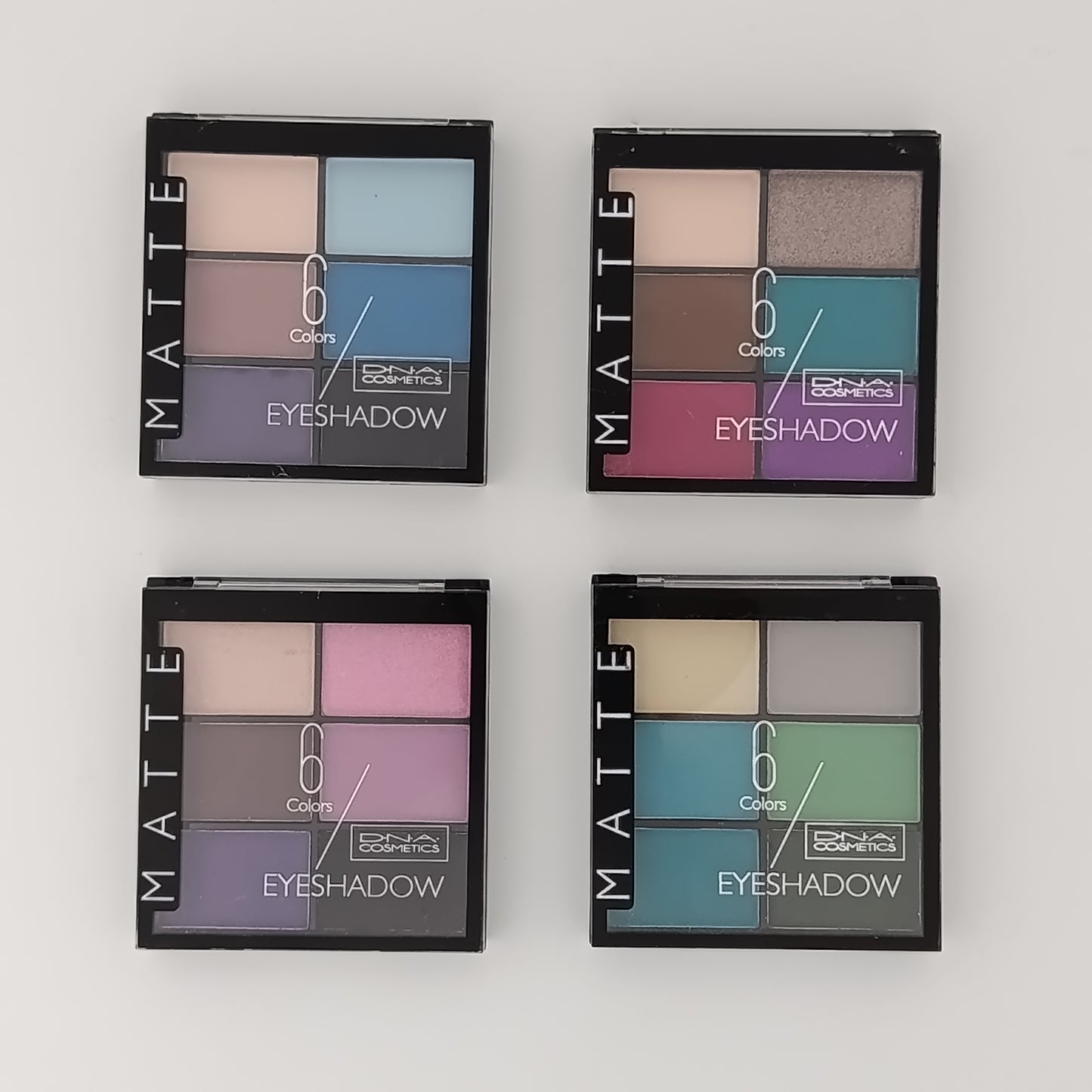 DNA Cosmetics 6-Color Eyeshadow Palette – Highly Pigmented Mini Eyeshadow Pocket Kits