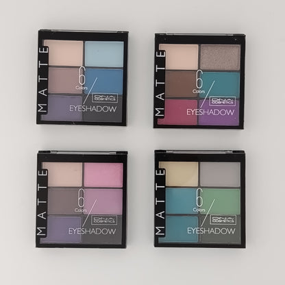 DNA Cosmetics 6-Color Eyeshadow Palette – Highly Pigmented Mini Eyeshadow Pocket Kits