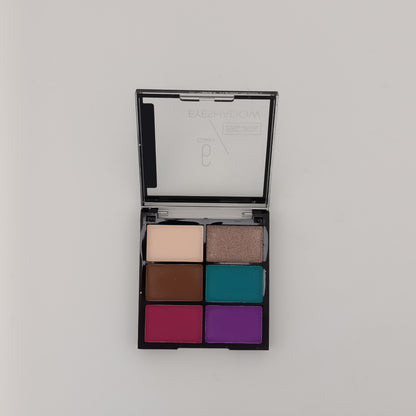 DNA Cosmetics 6-Color Eyeshadow Palette – Highly Pigmented Mini Eyeshadow Pocket Kits