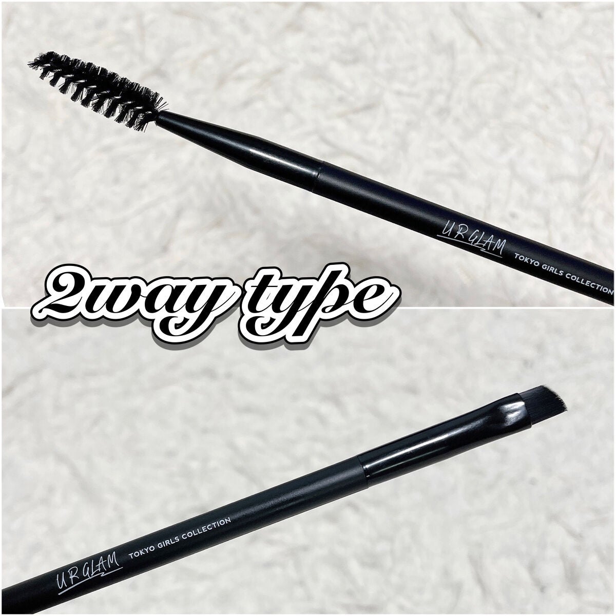 UR GLAM Tokyo Girls collection Duo eyebrow/spoolie makeup Brush