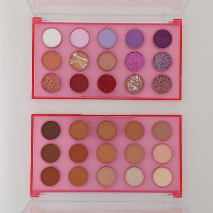 Ushas 15-Color Eyeshadow Palette – Highly Pigmented Matte & Shimmer Eye Makeup