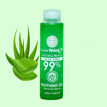 Fruit of the Wokali Aloe Vera Soothing Gel – 99% Pure Hydration for Glowing, Calm Skin 🌿✨ - 300ml