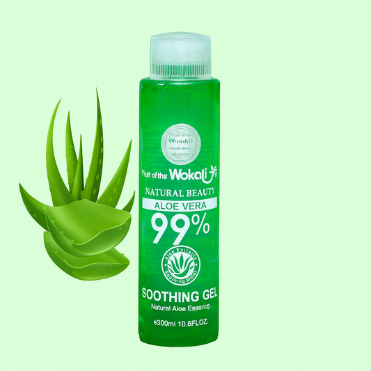 Fruit of the Wokali Aloe Vera Soothing Gel – 99% Pure Hydration for Glowing, Calm Skin 🌿✨ - 300ml