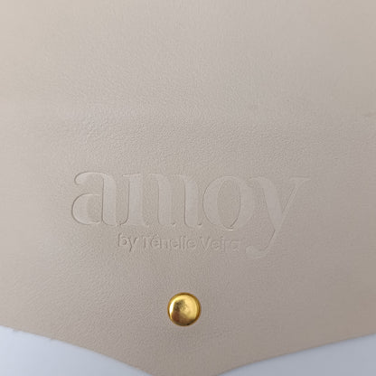 AMOY by Tenelle Veira Luxury Leather Brush Clutch – Premium Cosmetic Pouch