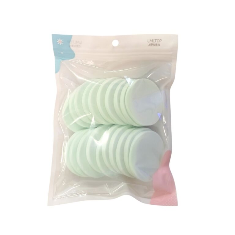 Round Makeup Sponge Puff Set 20-Piece  – Soft Cosmetic Powder & Foundation Sponges Pakistan 💚✨