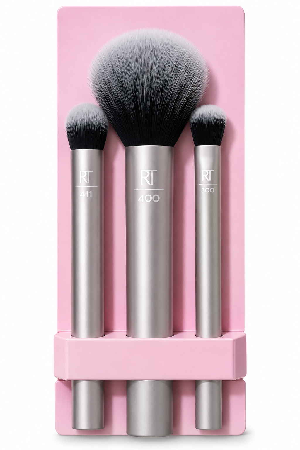 Real Techniques Shine On Finishing Kit – RT 400, RT 411 & RT 300 + Travel Pouch
