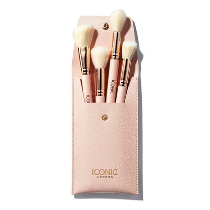 ICONIC London Luxe 4-Piece Face Brush Set