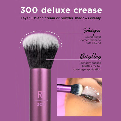 Real Techniques Eye Shade + Blend Makeup Brush - RT 300 & RT 301 💜