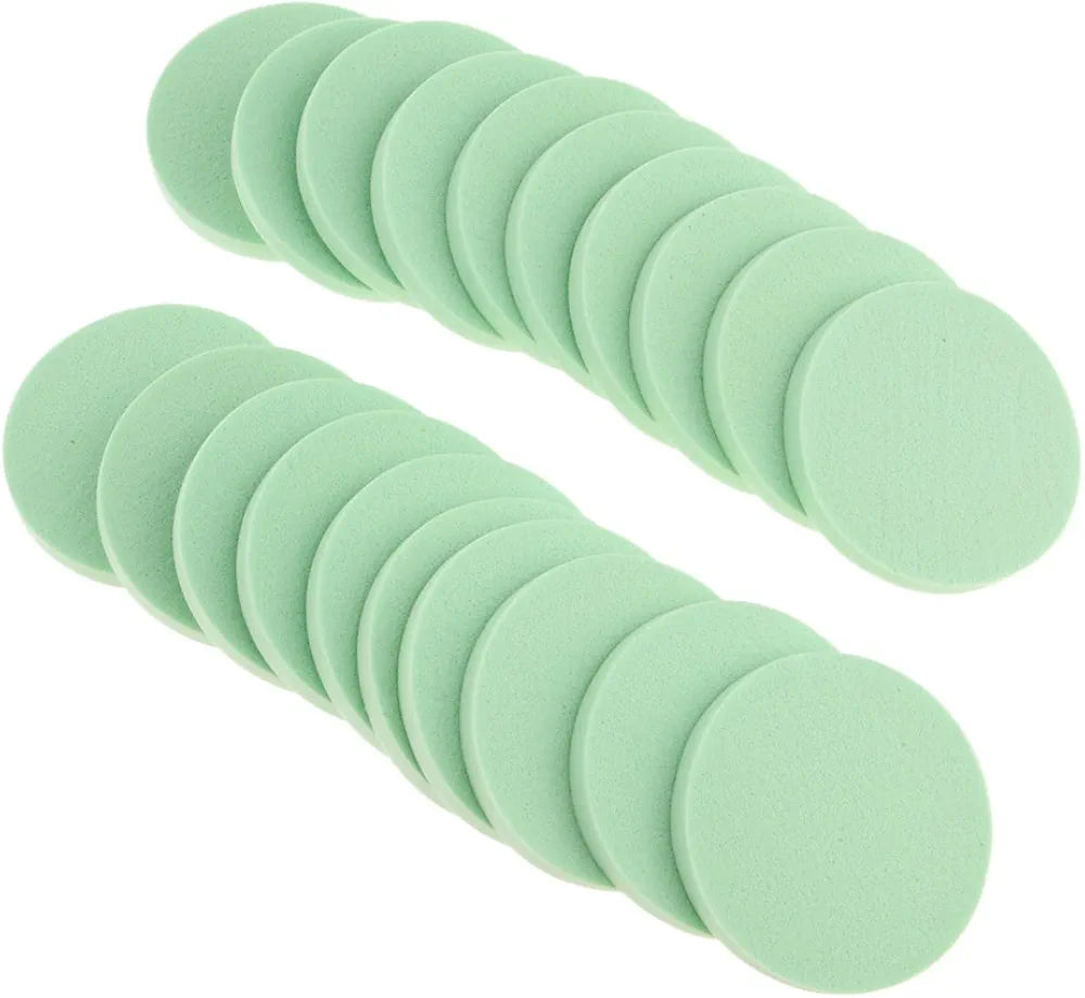 Round Makeup Sponge Puff Set 20-Piece  – Soft Cosmetic Powder & Foundation Sponges Pakistan 💚✨
