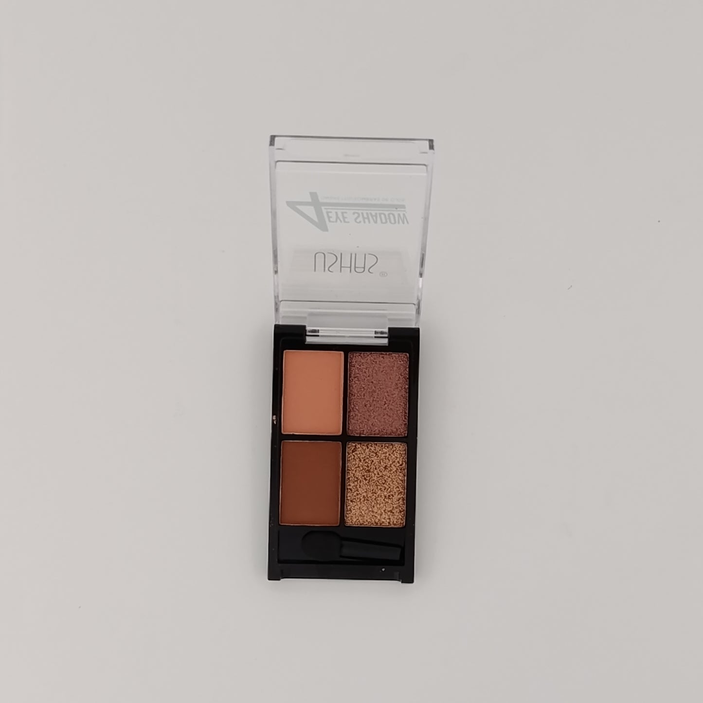 Ushas 4-Color Mini Eye Shadow Palette – Pocket-Sized Quad Kit with Applicator