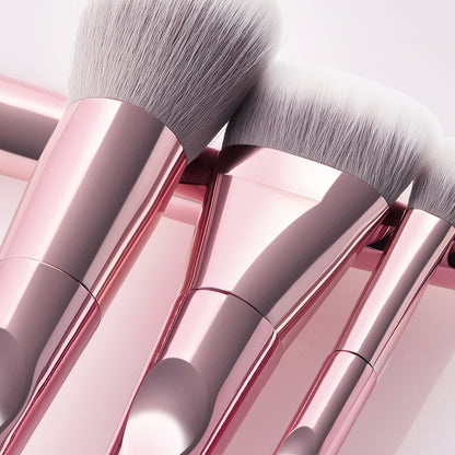 Rose Gold makeup brush set 10pcs - Lotshop.pk